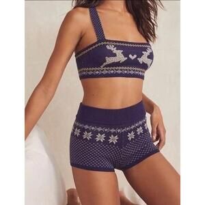 Free People Intimately Lift Pass Sweater Set Size Medium